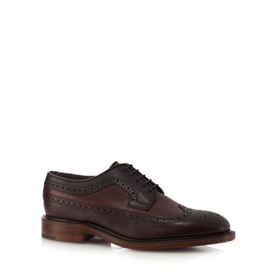 Loake Dark red leather brogues